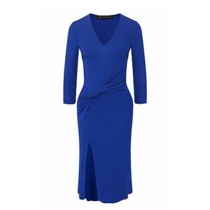 VERSACE First Line Blue Twist Draped LOGO BUTTON